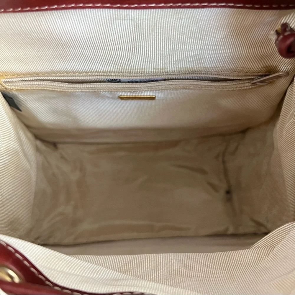 Vintage Bally Leather & canvas backpack - Picture 9 of 10